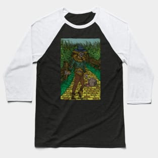 Walkers Of Oz: Zombie Wizard of Oz Walking Dead Cornfield Parody Baseball T-Shirt